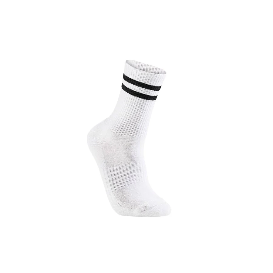Bambusa tennissokker med sorte striper 3-par