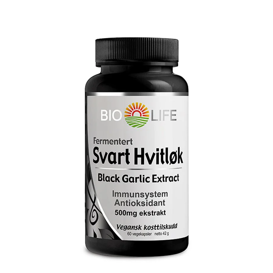 Bio Life Fermentert Svart Hvitløk 60 kapsler