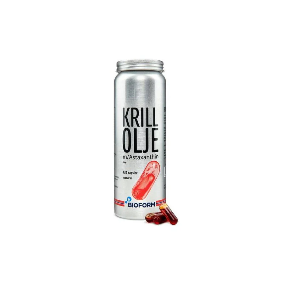 Bioform krillolje m/astaxanthin 120 kapsler