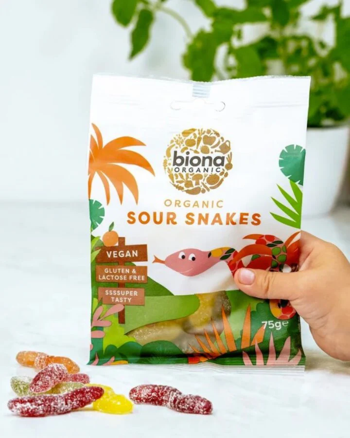 Biona sour snakes 75 g - Image 2