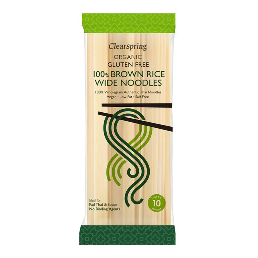Clearspring brown rice wide noodles 200 g
