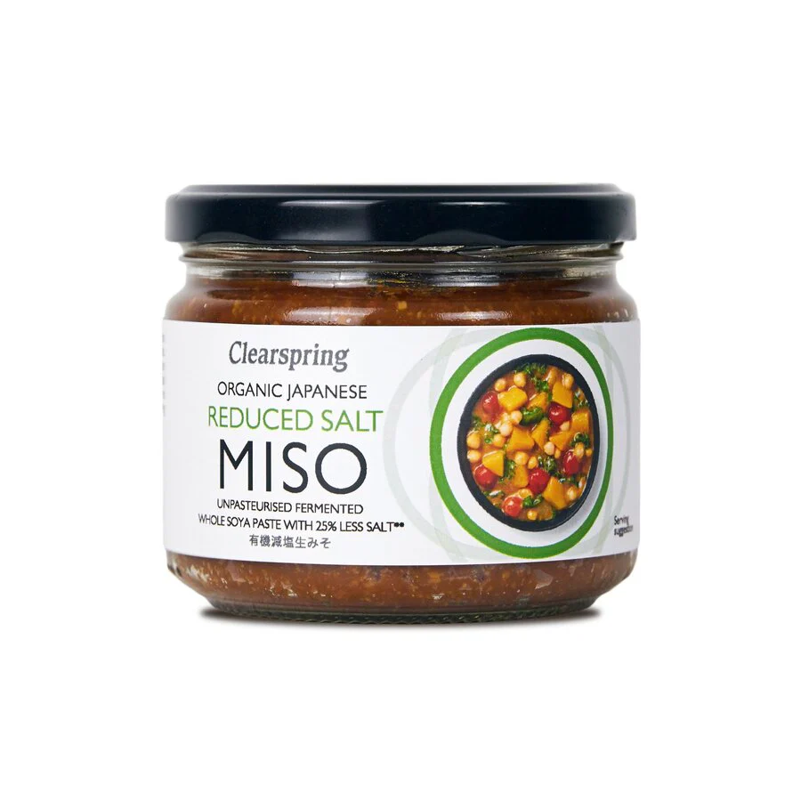 Clearspring miso reduced salt upasteurisert 270 g