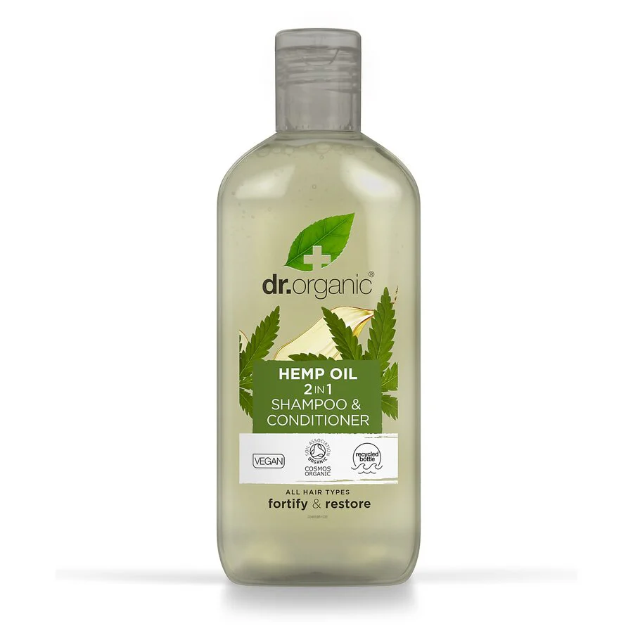 Dr Organic hemp 2in1 shampoo & balsam 265 ml