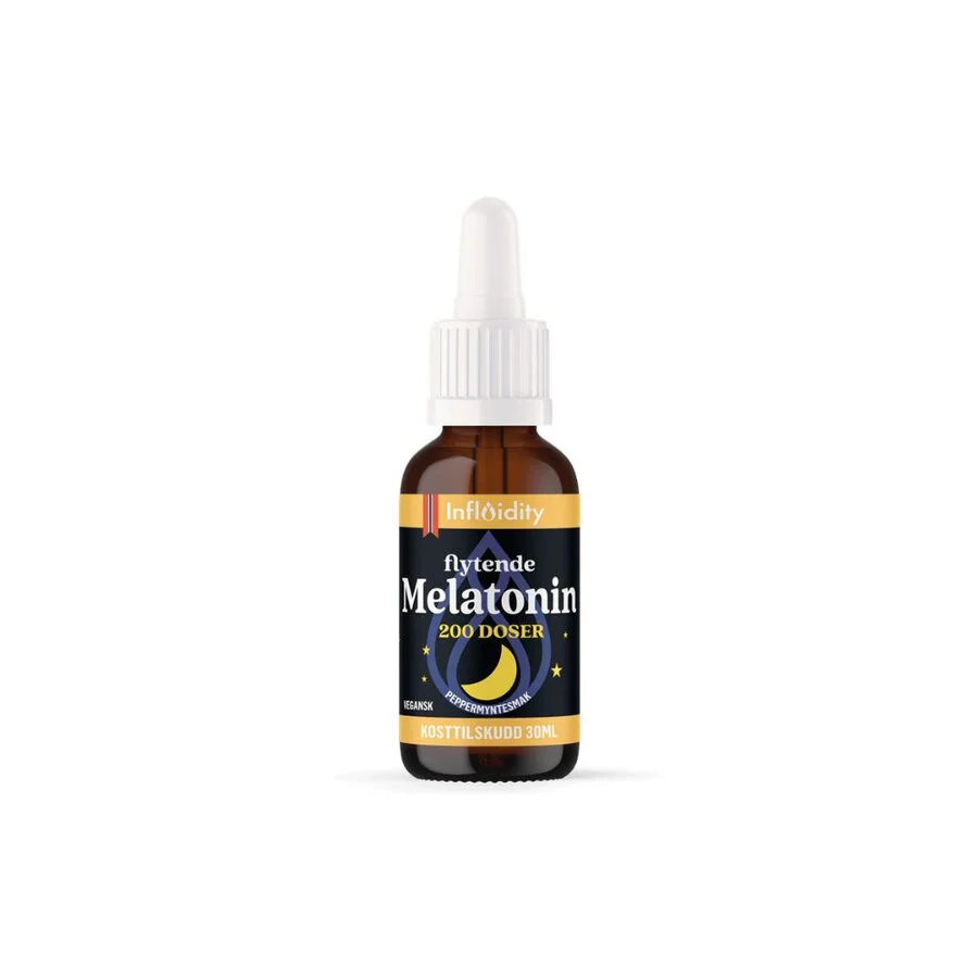 Influidity flytende melatonin 200 doser 30 ml
