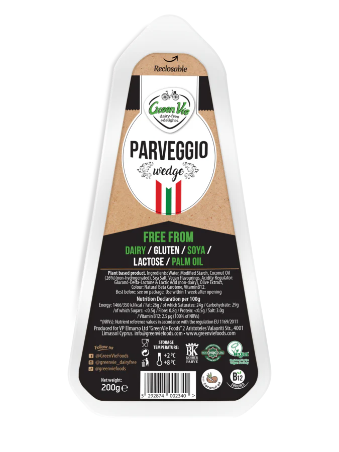 Greenvie Parveggio Parmesan Blokk 200gr