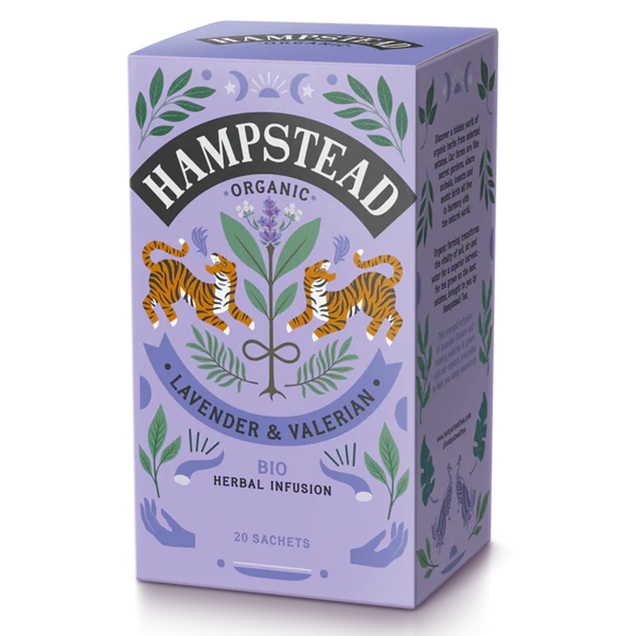 Hampstead Tea økologisk lavendel & valerian te 20 poser