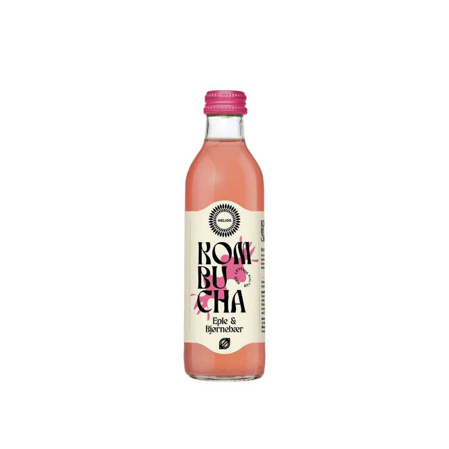 Helios kombucha eple & bjørnebær 275 ml