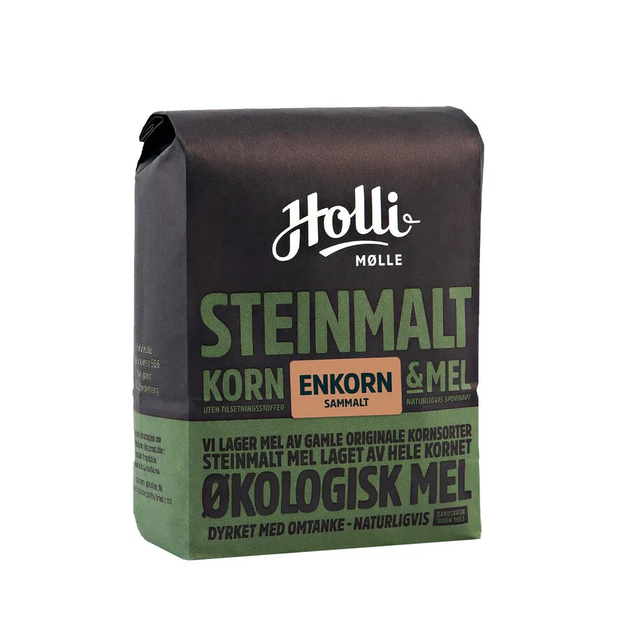 Holli Mølle økologisk enkorn sammalt 1 kg