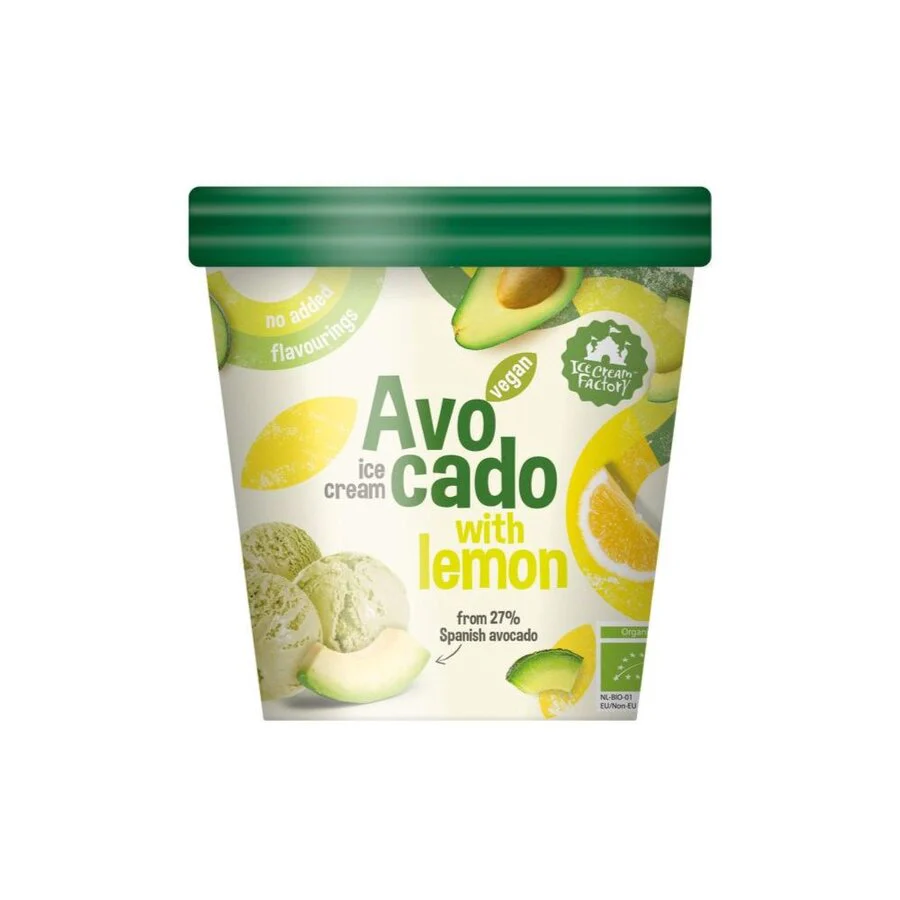Ice Cream Factory avocado lemon vegan 500 ml