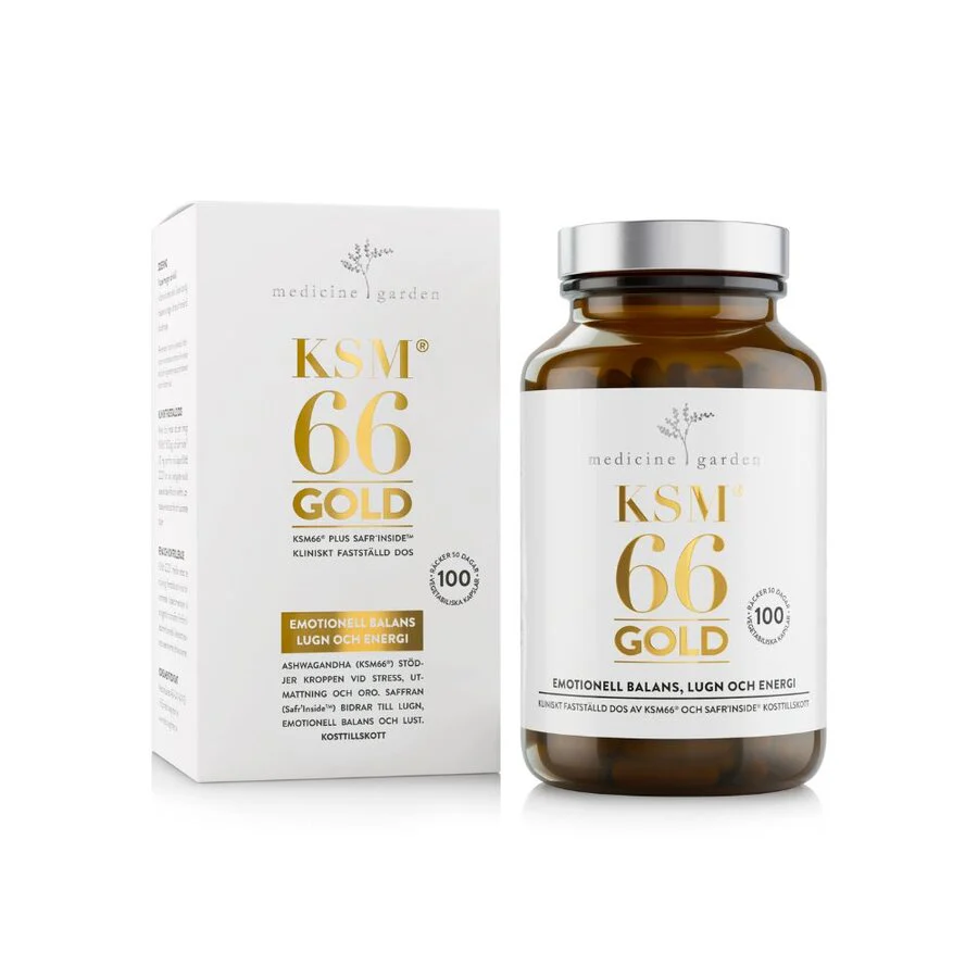 KSM66 gold ashwagandha 100 kapsler