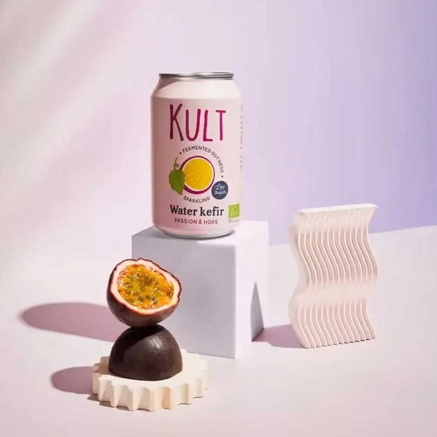 Kult vannkefir pasjonsfrukt og humle 330 ml - Image 2