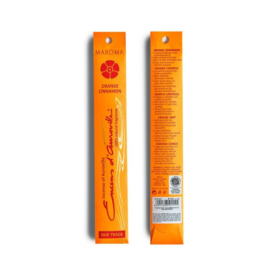 Maroma røkelse orange cinnamon 10 pinner