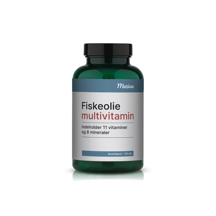 Mezina fiskeolje multivitamin 120 kapsler