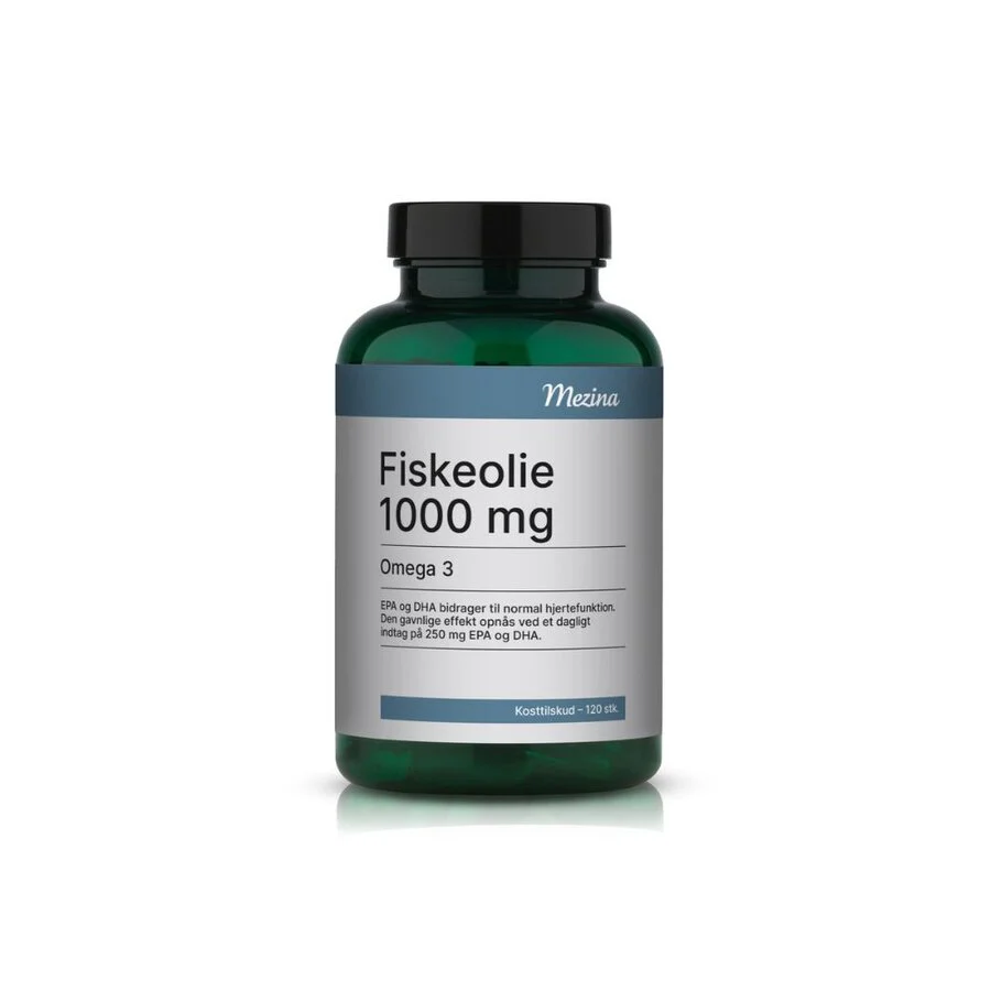 Mezina fiskeolje omega 3 120 kapsler