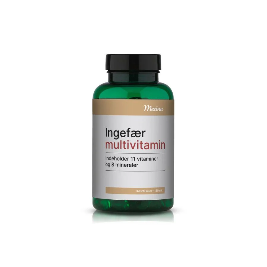 Mezina ingefær multivitamin 180 tabletter