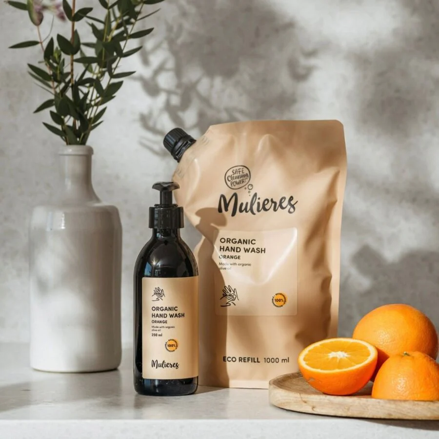 Mulieres organic hand wash orange 250 ml - Image 2