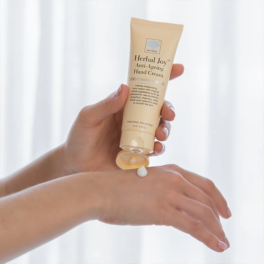 New Nordic Herbal Joy Anti-Aging Hand Cream 75ml - Image 3