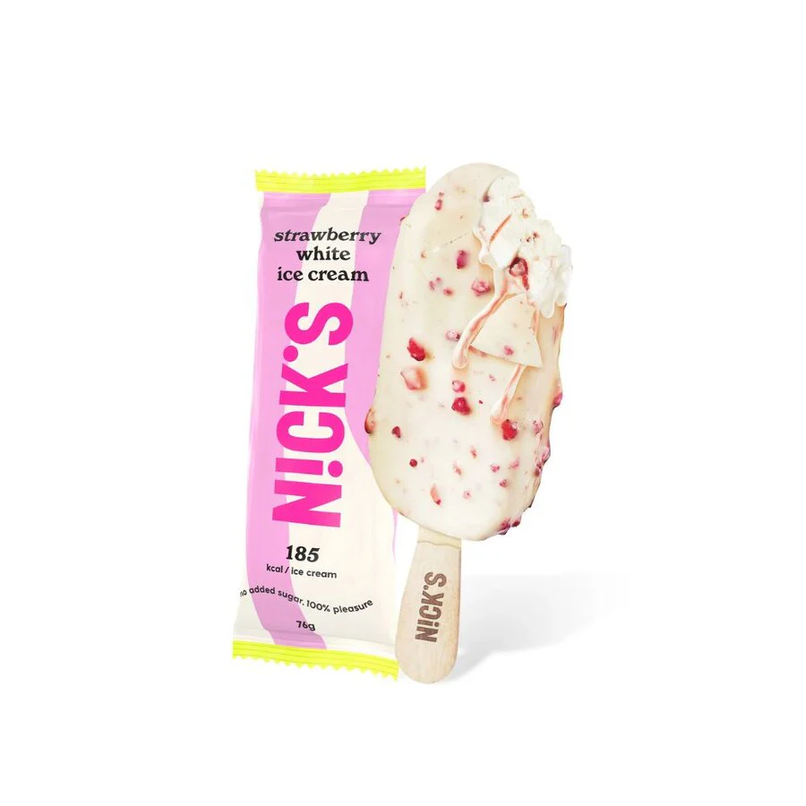 Nicks Strawberry White Stick 4 x 60ml