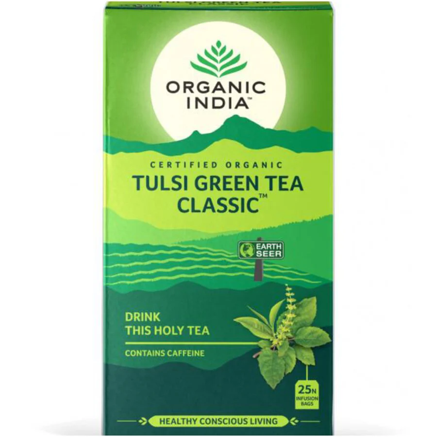 Organic India Tulsi green tea classic 25 poser