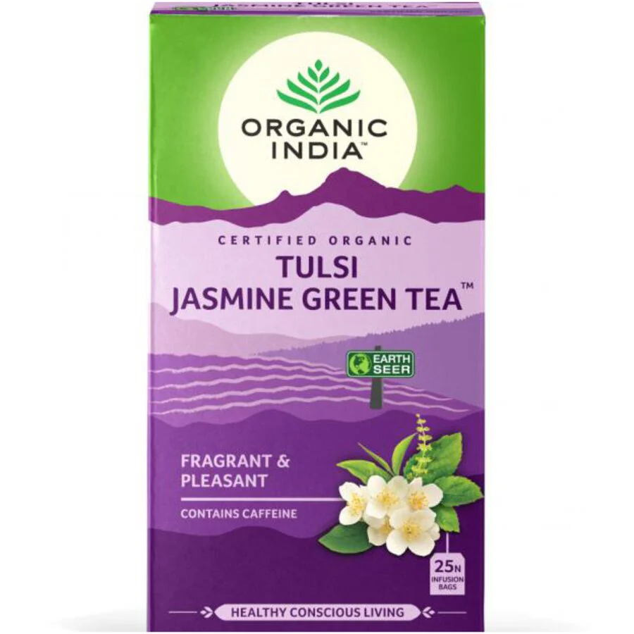 Organic India Tulsi jasmine green tea 25 teposer