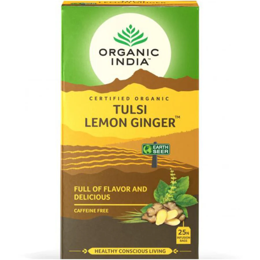 Organic India Tulsi lemon & ginger 25 teposer