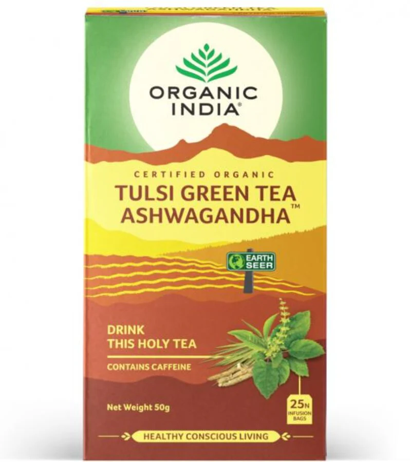 Organic India Tulsi ashwagandha 25 teposer