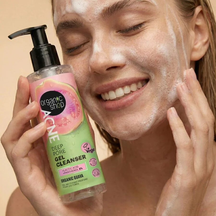 Organic Shop acne deep pore gel cleanser 200 ml - Image 2