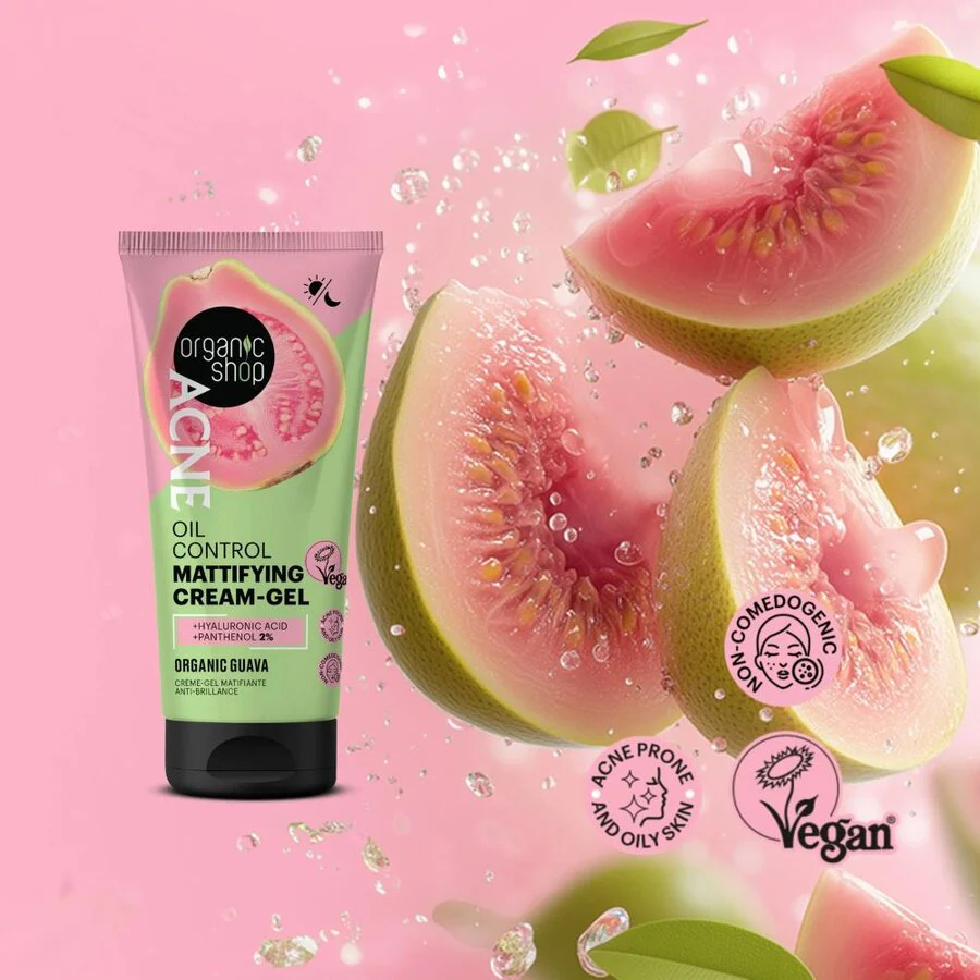 Organic Shop acne oil control mattifying cream gel 50 ml - Image 2