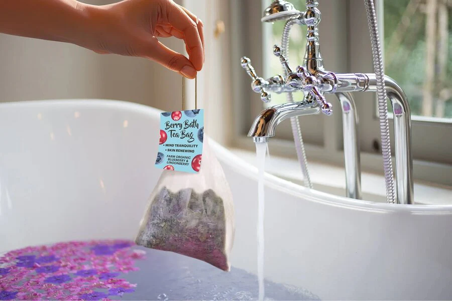 Organic Shop berry bath tea bag 3x50g - Image 3