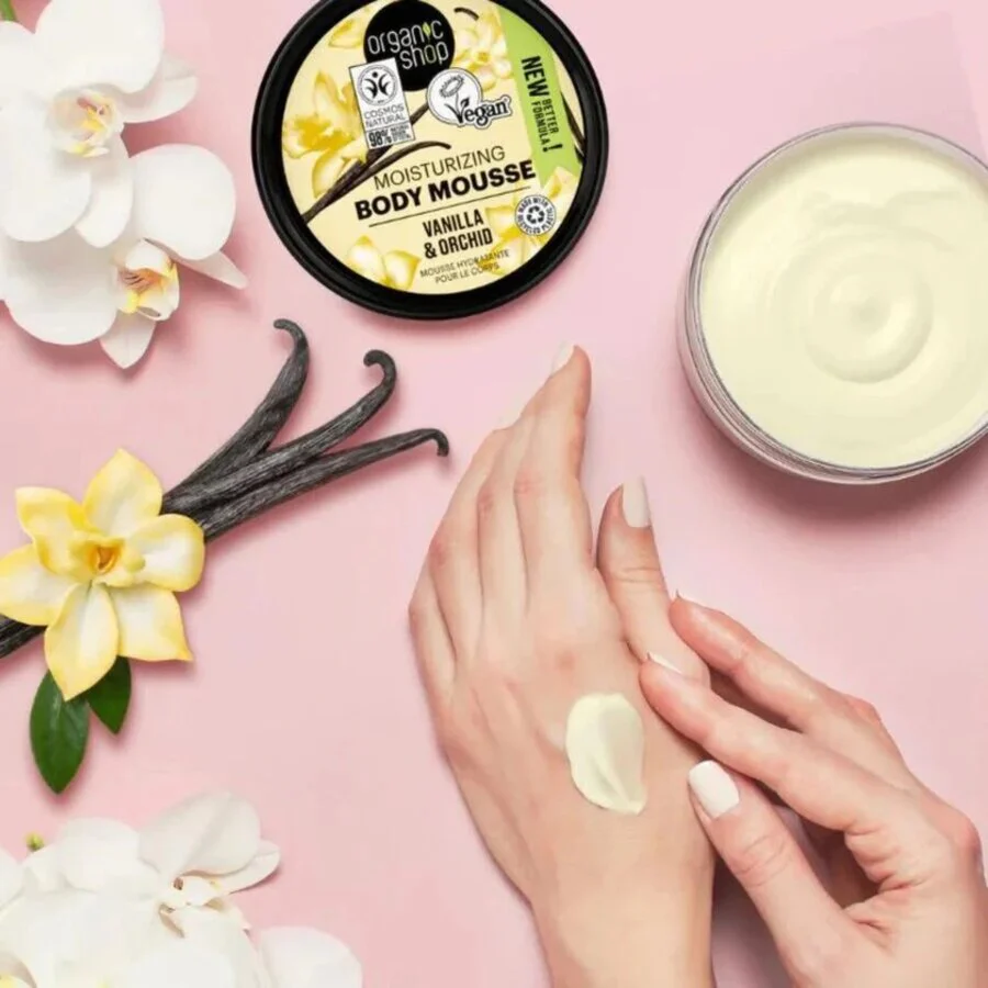 Organic Shop body mousse vanilla & orchid 250 ml - Image 2