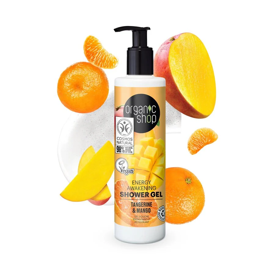 Organic Shop energy awakening shower gel tangerine & mango 280 ml - Image 2