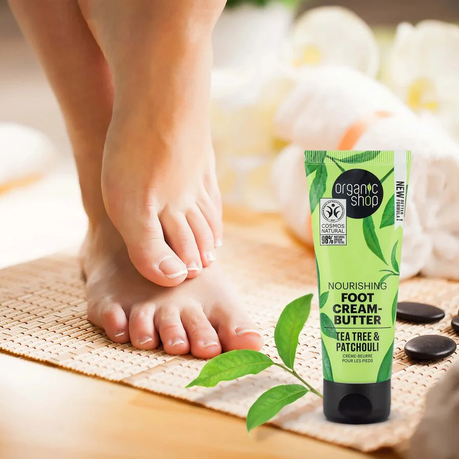 Organic Shop foot cream butter tea tree patchouli 75 ml - Image 2