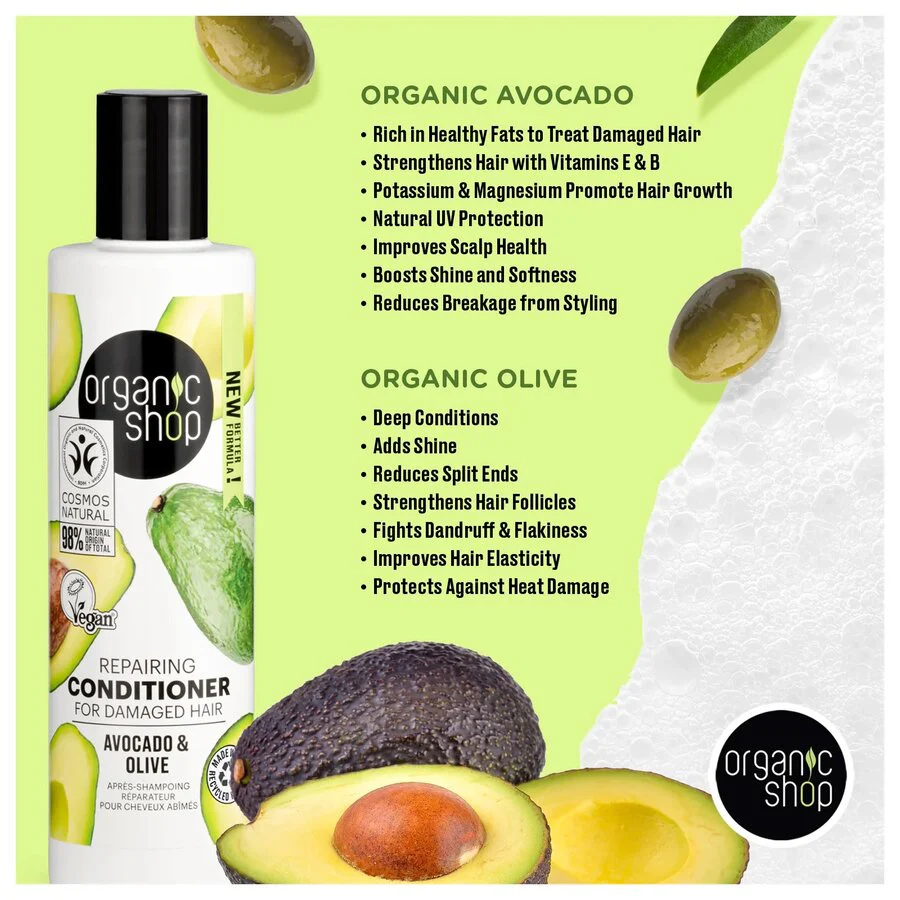 Organic Shop repairing conditioner avocado & olive 280 ml - Image 2