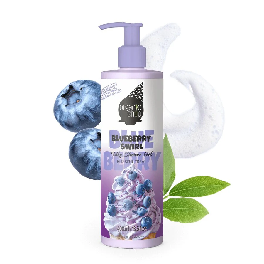 Organic Shop shower gel blueberry swirl 400 ml - Image 2