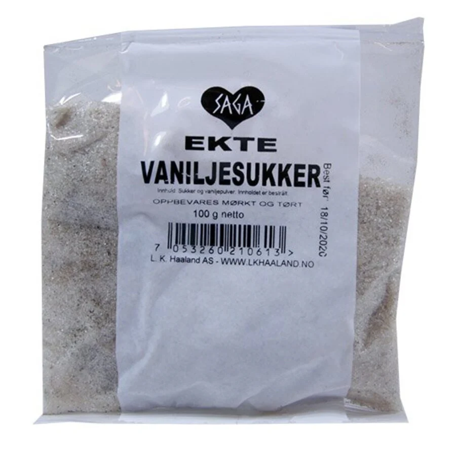 Saga ekte vaniljesukker pose 60 g