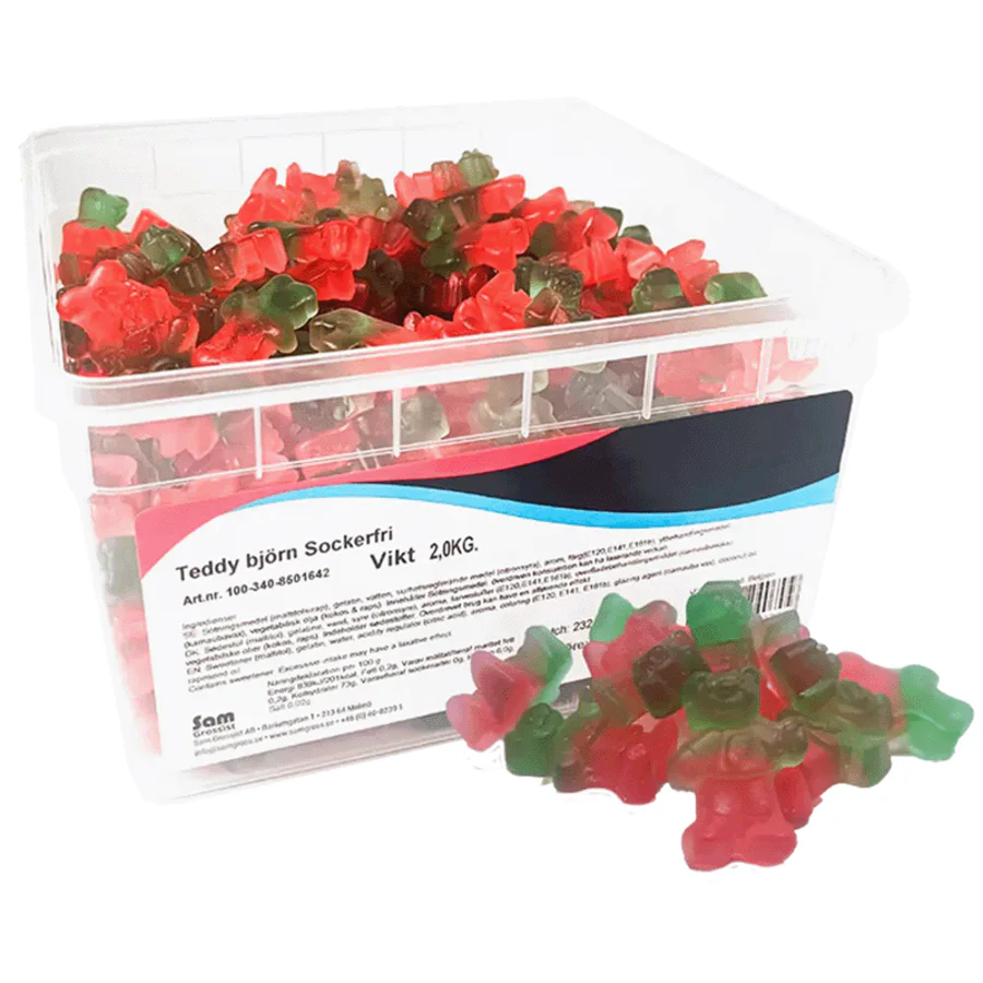 Sam Teddybjørner Sukkerfri 2kg