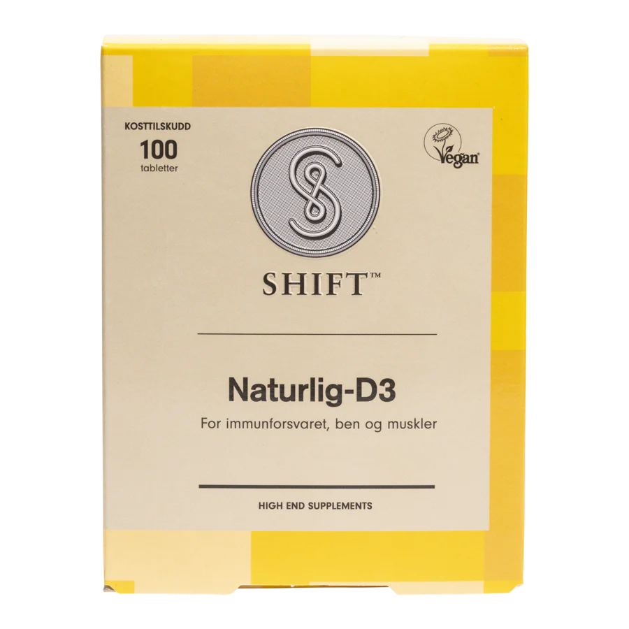 SHIFT Naturlig-D3 80µg 100 tabletter