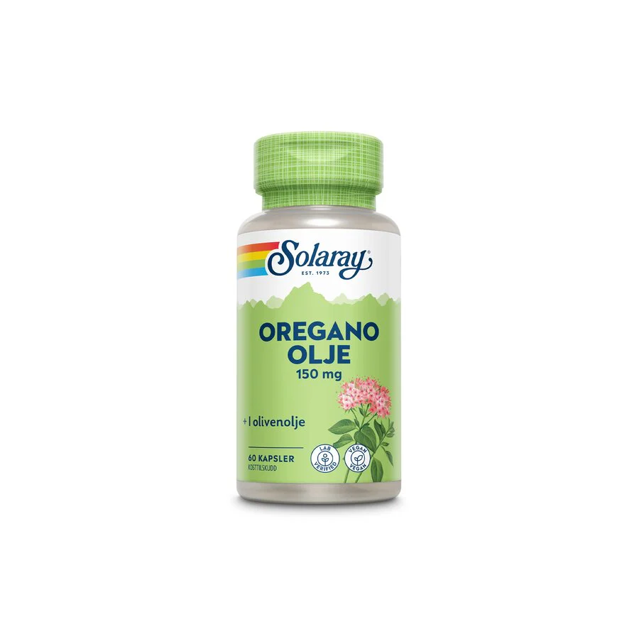 Solaray oregano olje 60 kapsler