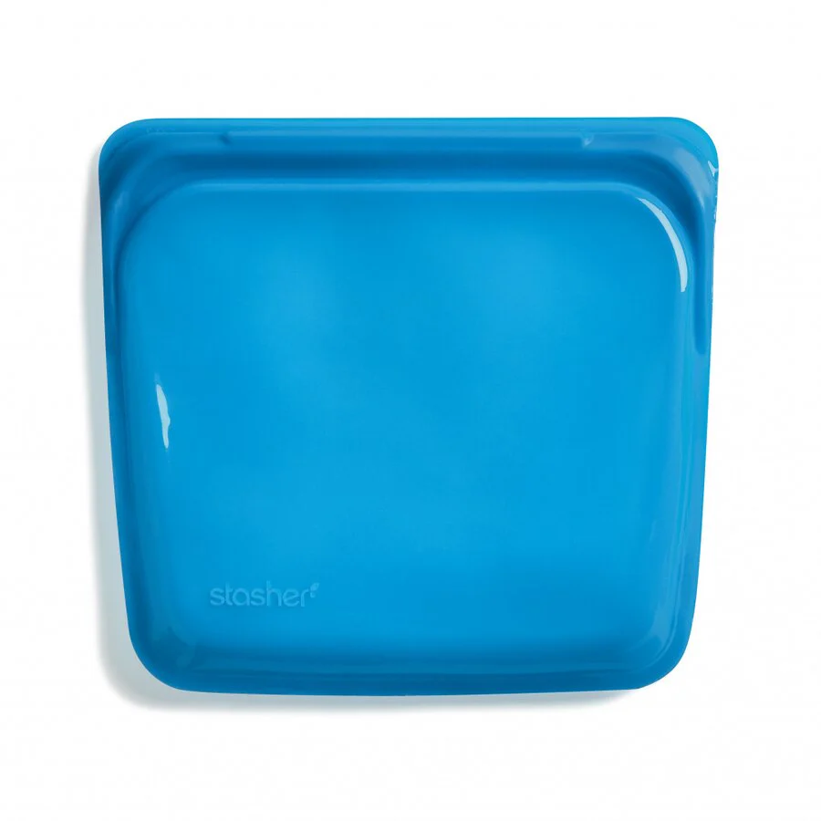 Stasher silicone sandwich bag blueberry 19 x 18 cm