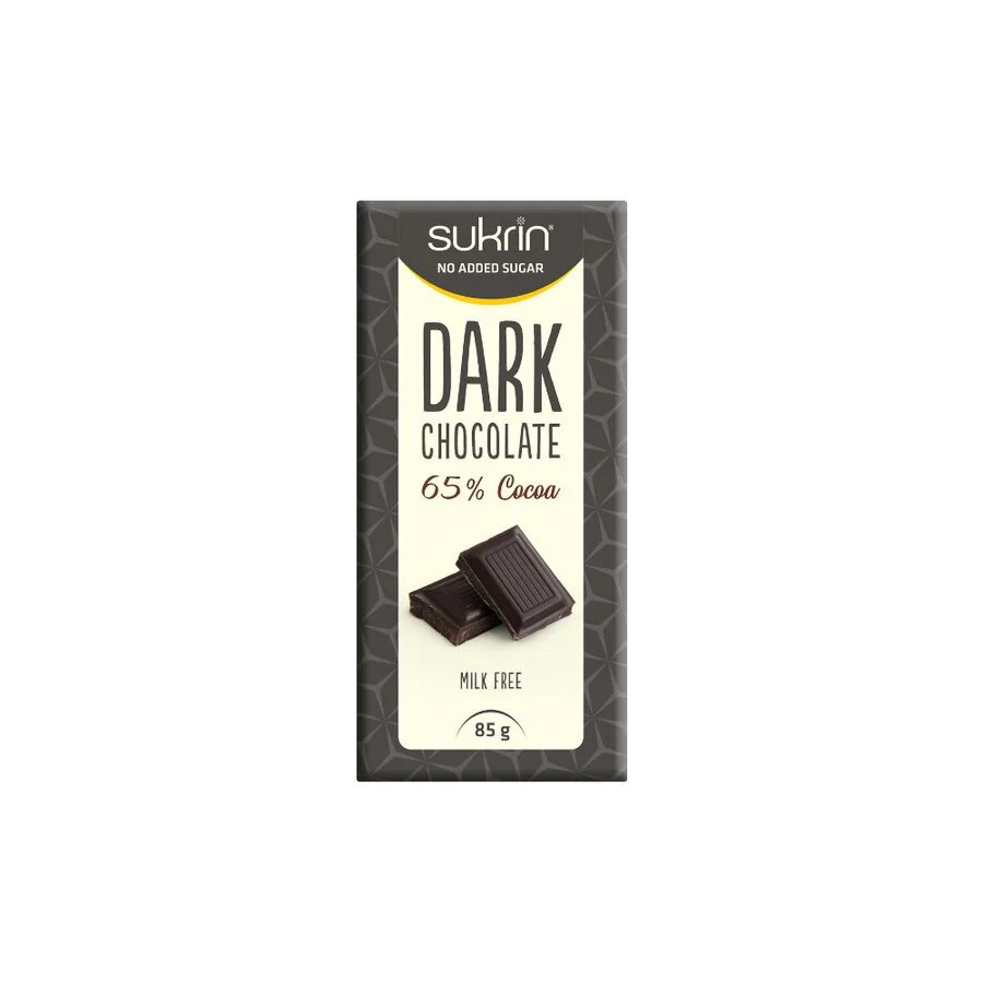 Sukrin mørk sjokolade 65% kakao 85 g