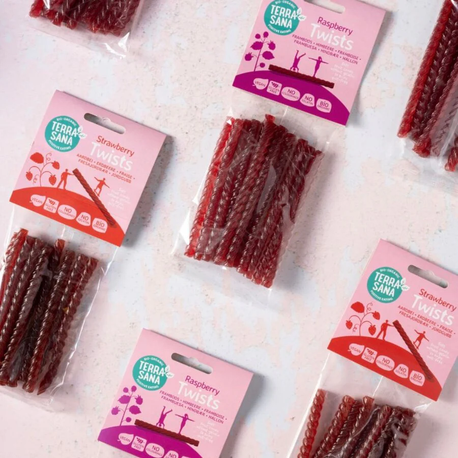 TerraSana raspberry twists 75 g - Image 2
