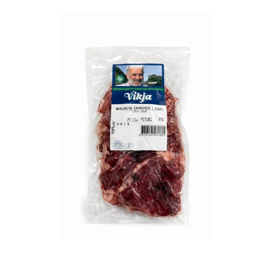 Vikja økologisk entrecote storfe (ca 200 g)