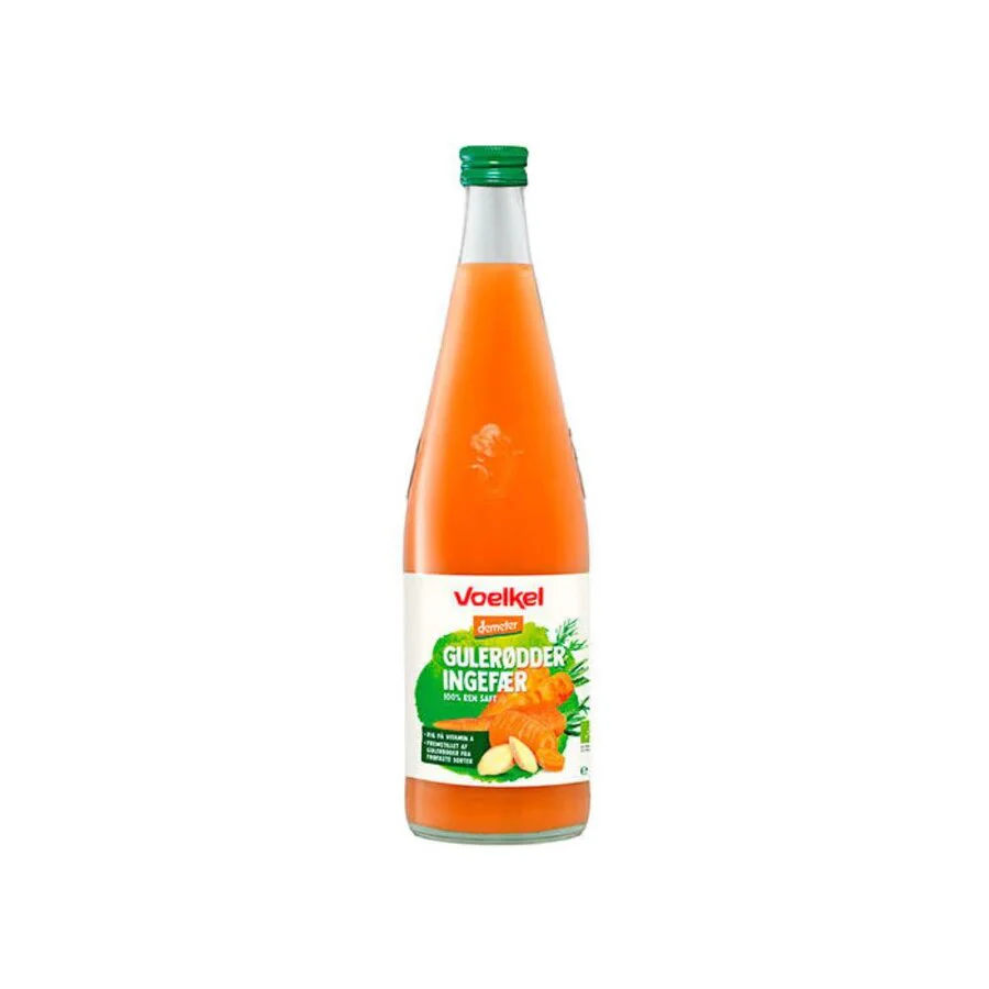Voelkel gulrot & ingefær juice 0,7 L