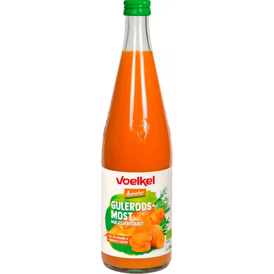 Voelkel melkesyregjæret gulrotjuice 0,7 L