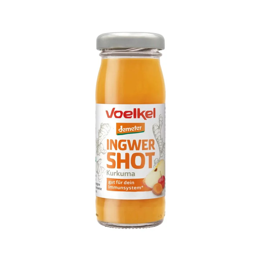 Voelkel ingefær & gurkemeie shot 95 ml