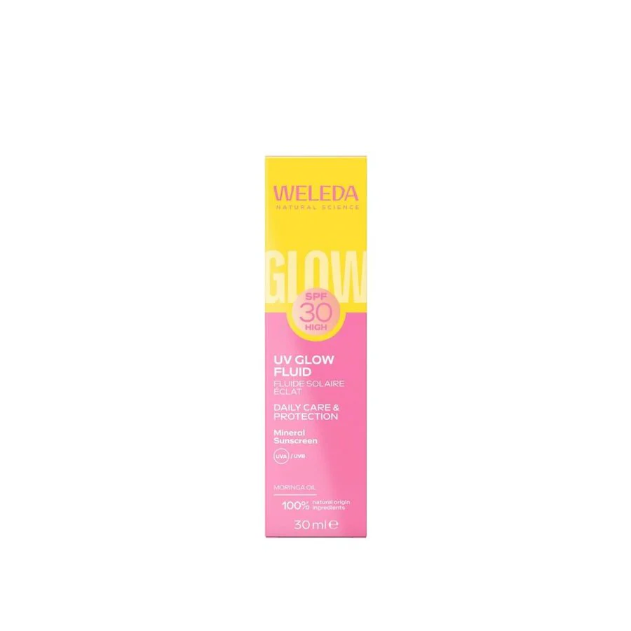 Weleda UV glow fluid SPF 30 ansiktssolkrem 30 ml