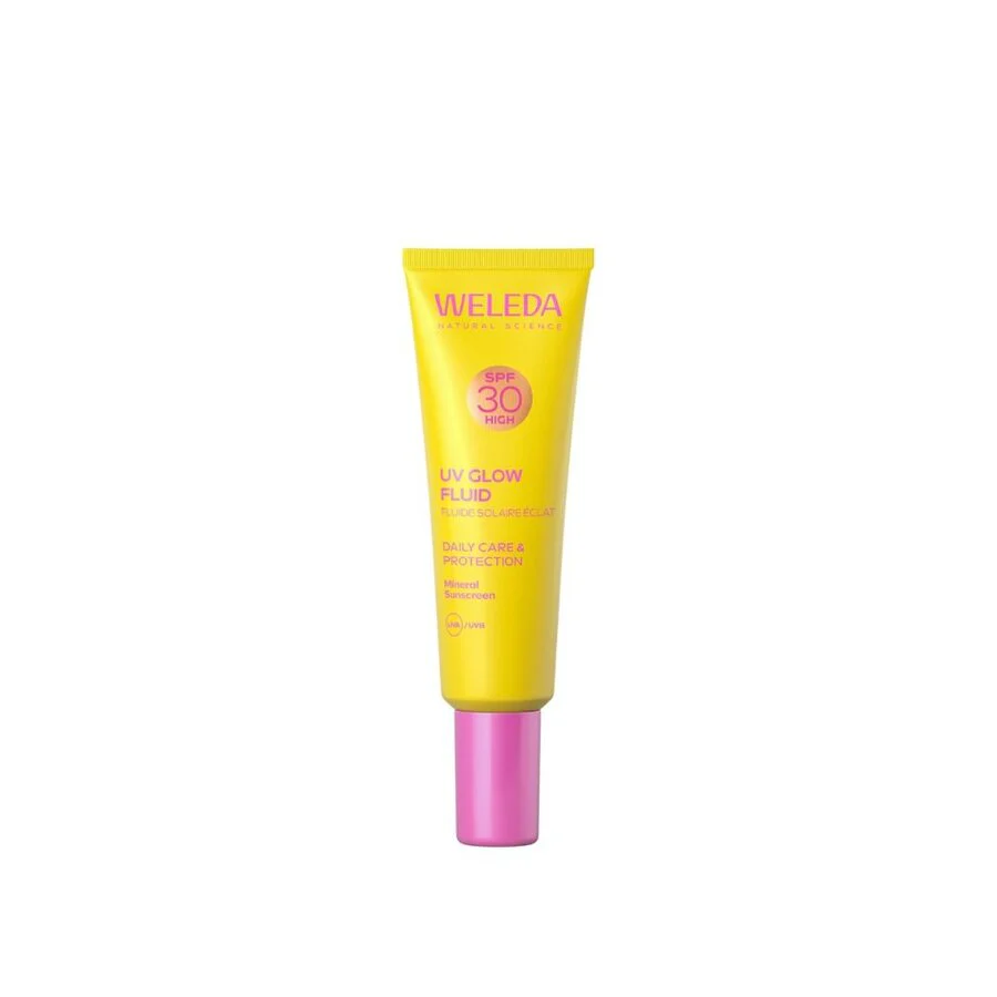 Weleda UV glow fluid SPF 30 ansiktssolkrem 30 ml - Image 2