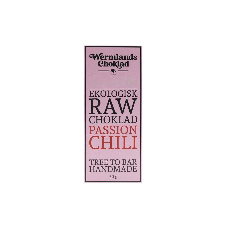 Wermlands Raw sjokolade passion chilli 50 g